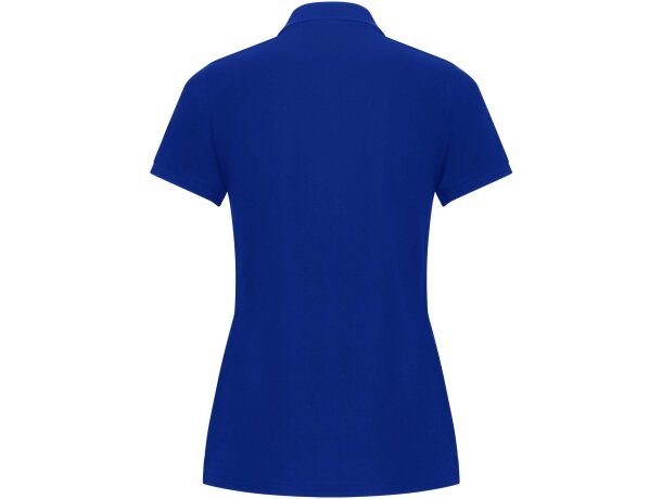 Polo manga corta mujer Pegaso Premium Roly piqué algodón Azul detalle 4