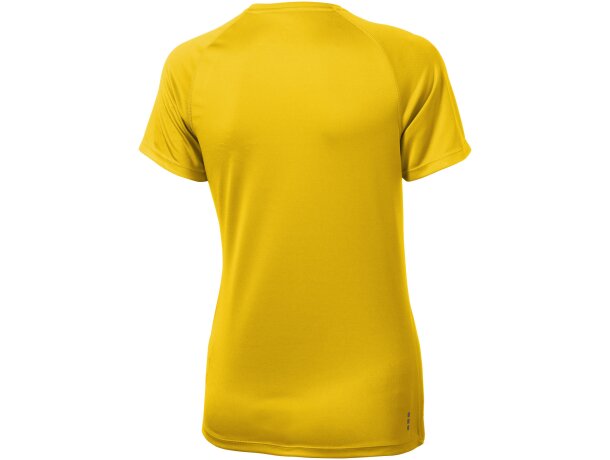 Camiseta manga corta de mujer niagara de Elevate 135 gr Amarillo detalle 7