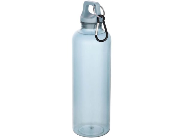 Botella Oregon 750ml PET reciclado certificado RCS con mosquetón Azul turquesa detalle 12