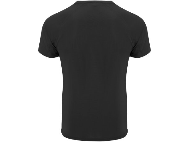 Camiseta deportiva infantil Bahrain Roly Negro intenso detalle 2