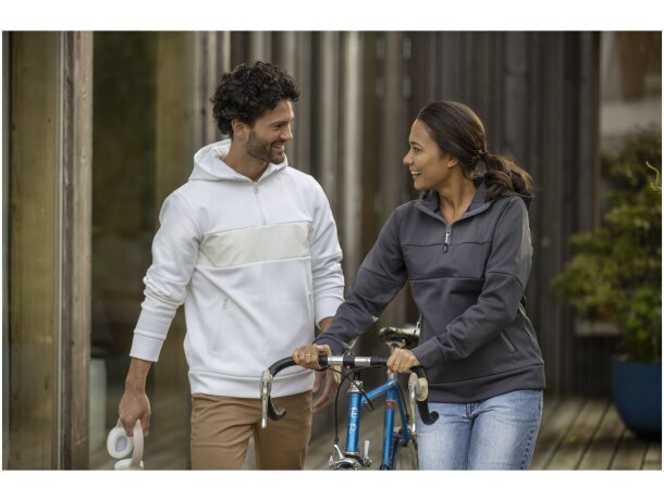 Sudadera anorak con capucha Sayan para mujer Gris acero detalle 15