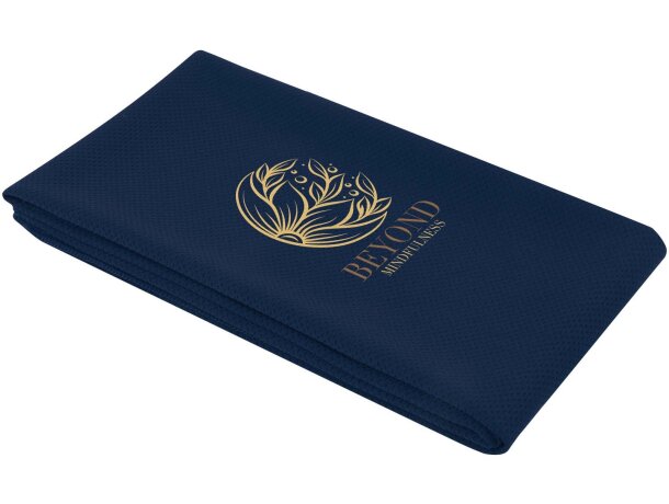 Toalla deporte Althea 50x100 poliéster secado rápido Azul marino detalle 7