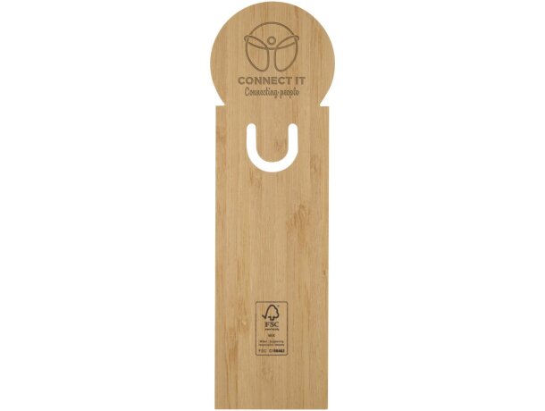 Libreta con notas adhesivas Frei en papel certificado FSC Natural detalle 1