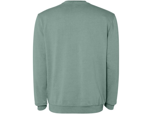 Sudadera cuello redondo unisex Jaya Roly algodón 250 g/m² Verde oscuro detalle 27