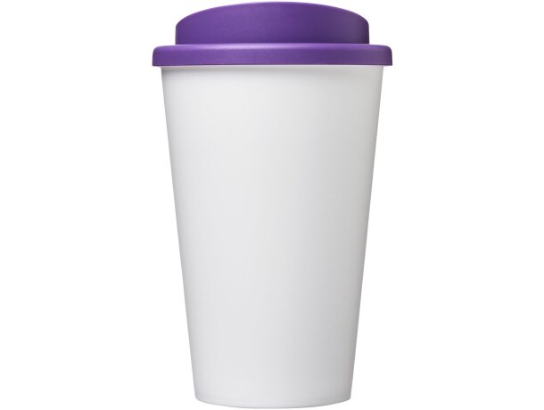 Vaso térmico Americano 350 ml con aislamiento de doble pared Blanco/morado detalle 42