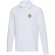 Polo manga larga Apollo algodón piqué unisex corporativo Blanco detalle 5