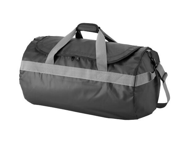 Bolsa de viaje grande de lona impermeable personalizada negro intenso Bolsa de viaje grande de lona impermeable personalizada negro intenso