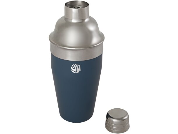 Coctelera acero inoxidable reciclado Gaudie con jigger Azul hielo detalle 19