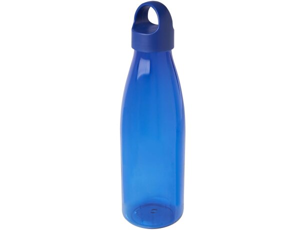Botella de agua Bergen de plástico reciclado certificado 800ml Azul real detalle 9
