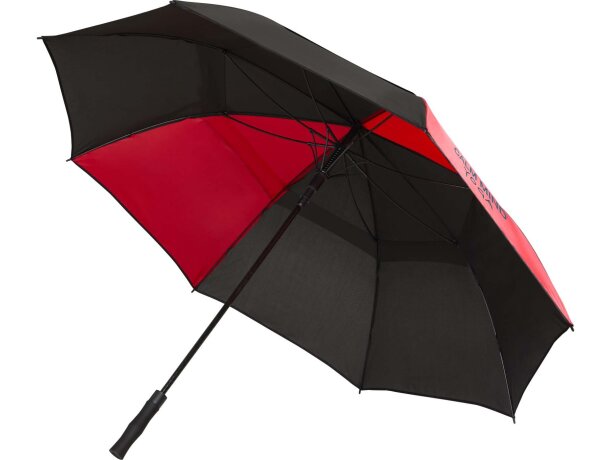Paraguas cortaviento Jeff con apertura automática y fibra vidrio Rojo detalle 7