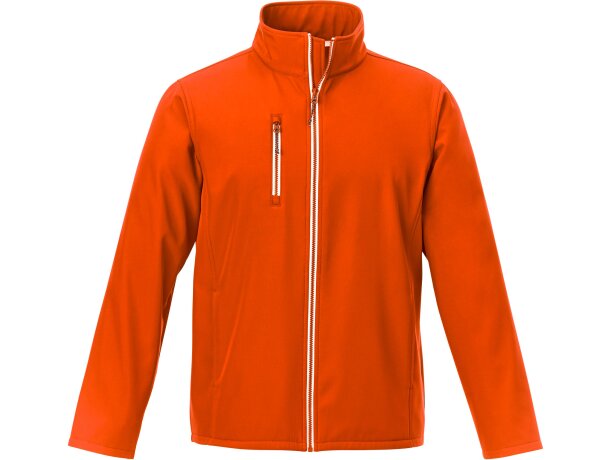 Chaqueta softshell Orion para hombre en poliéster elástico Naranja detalle 8