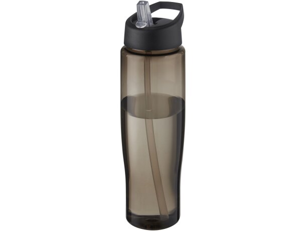 Bidón deportivo de 700 ml con tapa con boquilla H2O Active® Eco Tempo Negro intenso/carbón detalle 21