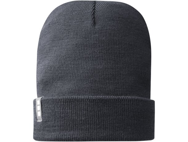 Gorros lana acrílico Elevate Life Gris tormenta detalle 9