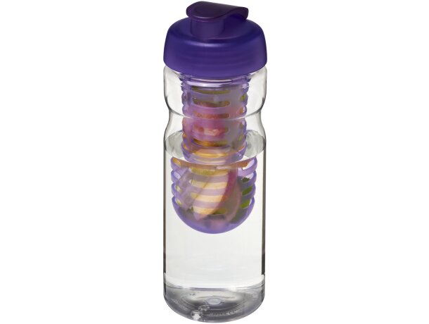 H2O Active® Base Bidón deportivo e infusor con Tapa Flip de 650 ml Transparente/rosa detalle 24