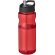 Bidón deportivo de 650 ml con tapa con boquilla H2O Active® Base Tritan™ Rojo/negro intenso