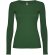 Camiseta manga larga mujer algodón 100% Roly Extreme Verde botella