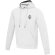 Sudadera con capucha unisex Laguna algodón BCI y poliéster Blanco detalle 1