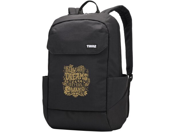 Mochila 20L Thule Lithos con compartimento acolchado portátil Negro intenso detalle 1