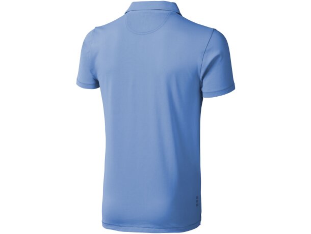 Polo manga corta hombre de elastano 200 g/m2 Markham Azul claro detalle 9