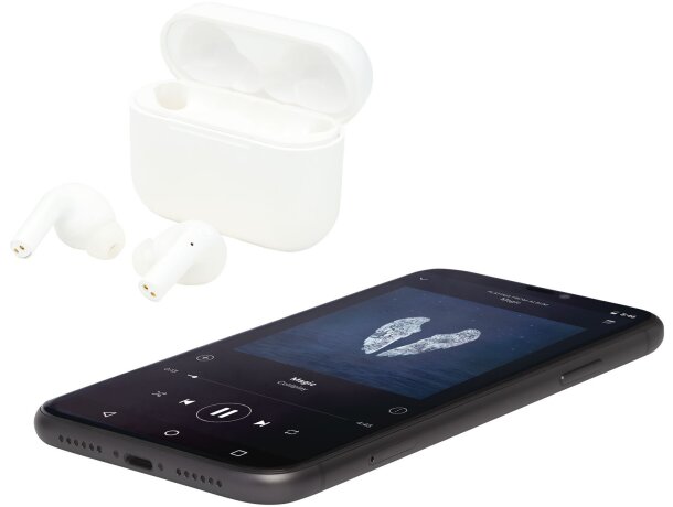 Auriculares para publicidad con emparejamiento automático Blanco detalle 7