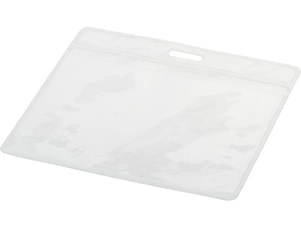 Portatarjetas Serge de PVC transparente con ranura y perforación Transparente claro detalle 2