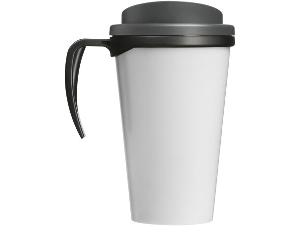 Taza térmica personalizada en pp 350ml Negro intenso/gris detalle 16