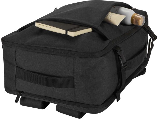 Mochila viaje portátil 17 pulgadas Libra material reciclado GRS detalle 20