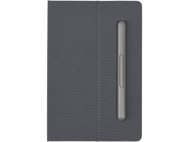 Set bolígrafo y libreta Skribo reciclado con soporte móvil Gris detalle 2