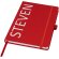 Libretas ecológicas tamaño A5 con tapa de RPET y 80 hojas recicladas Honua Rojo detalle 7