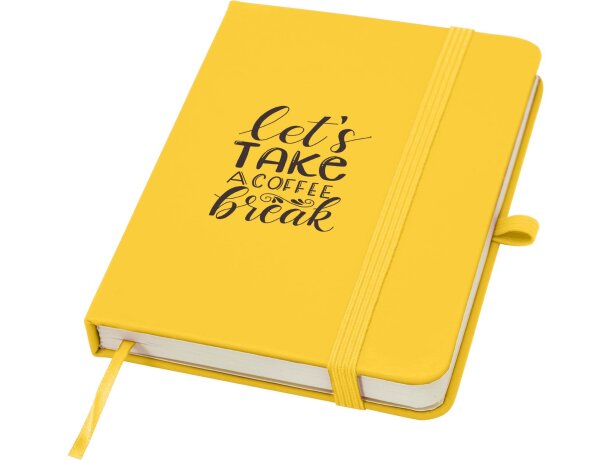 Libreta tapa dura A6 Spectrum Plus con papel FSC certificado Amarillo detalle 31