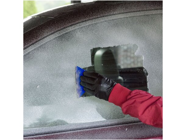 Rascador de hielo triangular Frosty de plástico reciclado Azul real detalle 24