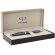 estuche elegante con boligrafo de metal personalizado azul