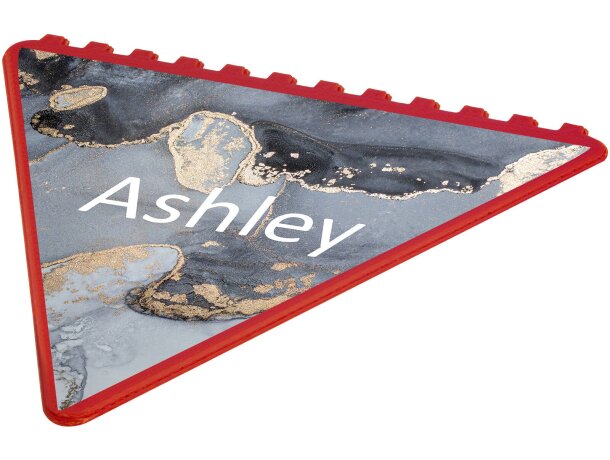Rascador de hielo triangular Frosty de plástico reciclado Rojo detalle 12