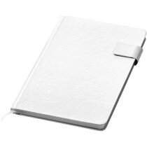 Cuaderno A5 con 80 hojas rayadas personalizado blanco