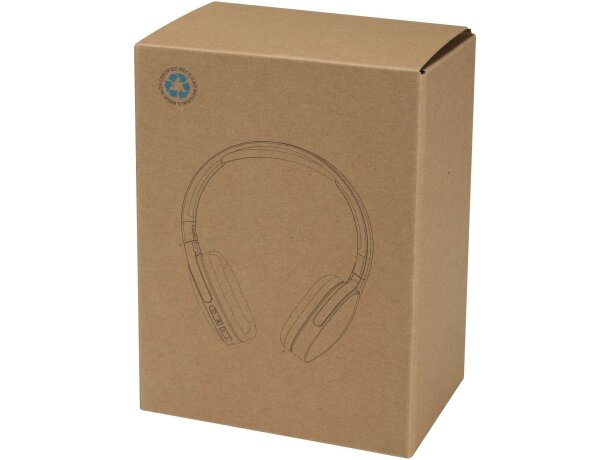 Auriculares Bluetooth Ancha de plástico reciclado plegables Negro intenso detalle 3