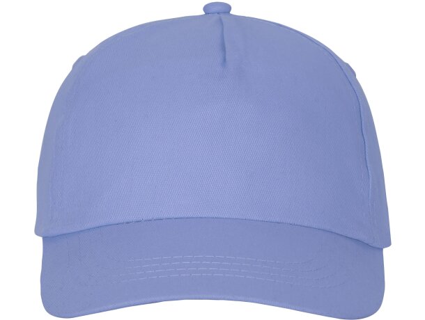 Gorra promocional de 5 paneles con impresión personalizada Azul claro detalle 33