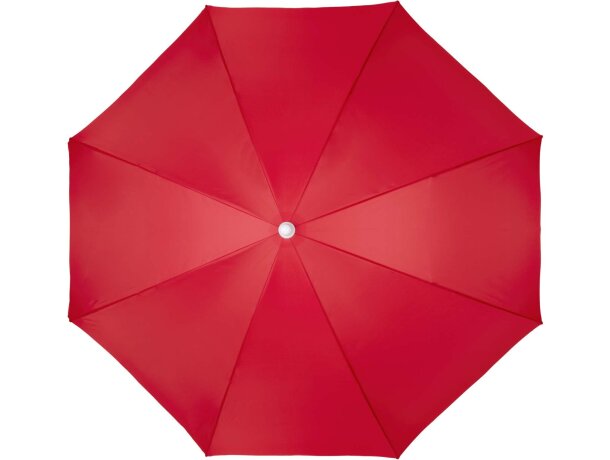Sombrilla playa Zenith poliéster estructura hierro 162 cm Rojo detalle 7