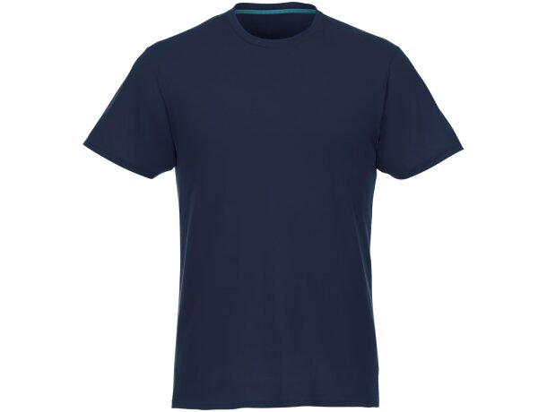 Camiseta de manga corta de material reciclado GRS de hombre Jade Azul marino detalle 20