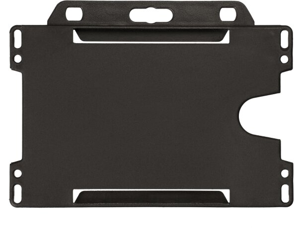 Porta credencial original de formato horizontal pp Negro intenso detalle 3