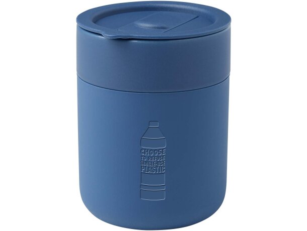 Vaso de cerámica Java 330ml con tapa antiderrames Azul detalle 16