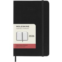 Agenda diaria bolsillo Moleskine tapa dura negra