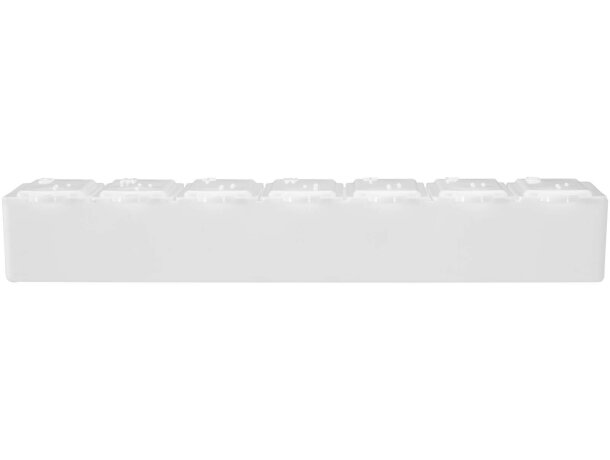 Organizador multivitamínico semanal Dose con 7 compartimentos Blanco detalle 5