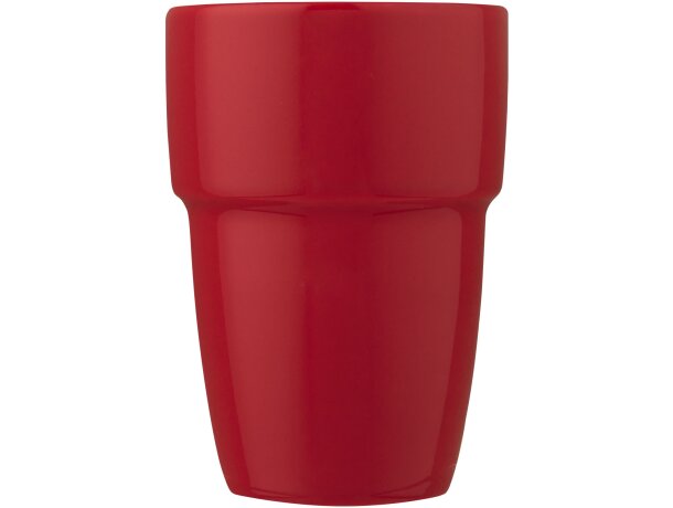 Set de regalo de 4 vasos apilables de 280 ml Staki Rojo detalle 12