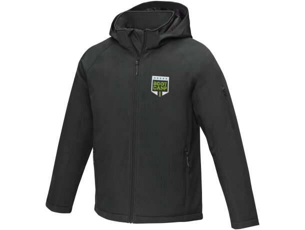 Chaqueta softshell acolchada para hombre Notus con capucha Negro intenso detalle 21