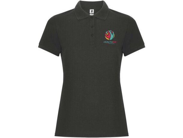 Polo manga corta mujer Pegaso Premium Roly piqué algodón detalle 7