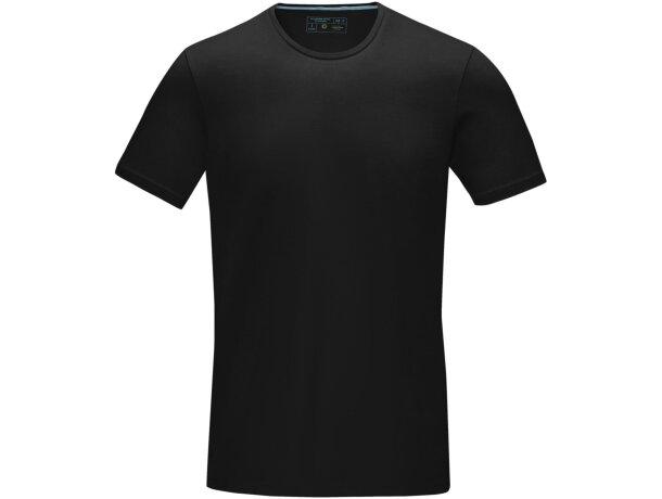 Camiseta manga corta orgánica hombre Balfour algodón certificado Negro intenso detalle 42