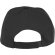 Gorra infantil de 5 paneles Feniks Kids Negro intenso detalle 25