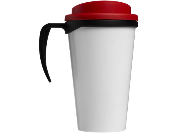 Taza térmica personalizada en pp 350ml Negro intenso/rojo detalle 10
