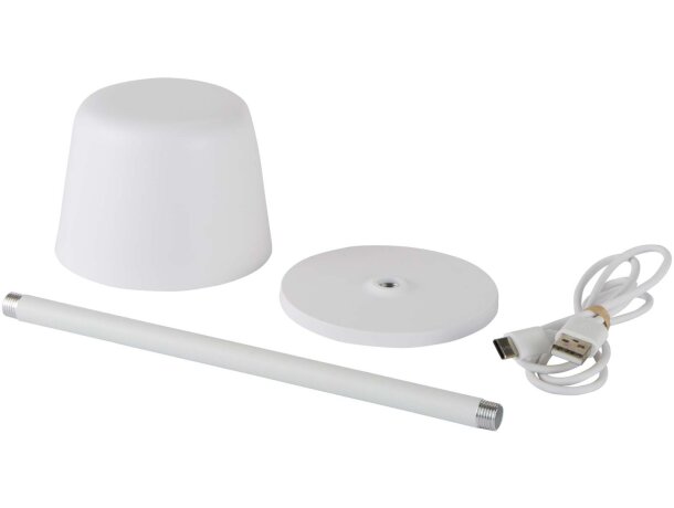 Lámpara mesa recargable regulable Alya con control táctil Blanco detalle 10