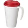 Americano® Grande taza 350 ml con tapa antigoteo Blanco/rojo